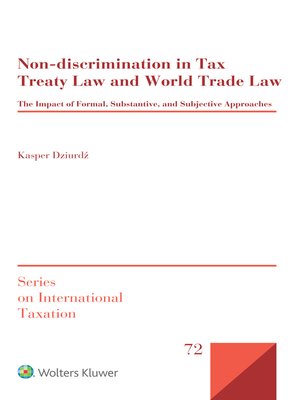 cover image of Non-discrimination in Tax Treaty Law and World Trade Law